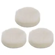 3pcs Wool Buffing Pads 3" Polishing Pad Polishing Buffing Pad Hook and Loop