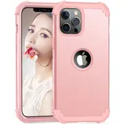 MCC Impact iPhone 12 Pro Shockproof 3in1 Rugged Case Cover Apple 12Pro [Rose Gold]