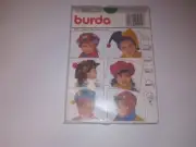 BURDA Sewing Pattern 4219 Toddlers/Children Hats Made in Germany UNCUT Vintage