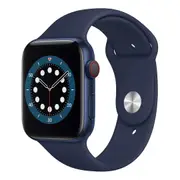 Apple Watch Series 6 40m Blue Aluminium Case w/ Navy Sport Band GPS + Cellular [Refurbished] - As New