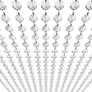 Catzon 30m Acrylic Crystal Garland Strands for Xmas Tree & Wedding Decor