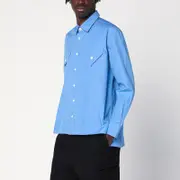 [NAMACHEKO] Light blue cotton shirt M Light blue
