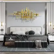 Home Decor Metal Wall Art, Wall Sculpture Decorative Artwork 3D Wall Hanging Creative Handmade Wall Sculpture Modern Artwork Decoration[Energy Class A]