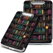 Clipboard with Storage, Plastic Clipboards with Pen Holder, High Capacity Storage Box with Low Profile Clip Smooth Writing Clip Board for Office Teacher Nurses, Library