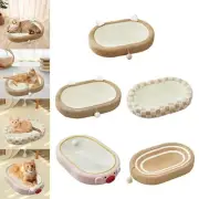 Cat Scratcher Nest Sisal Sofa Kitten Non Slip Pet Accessories Oval Bowl Lounger