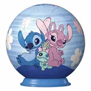 Ravensburger Disney Stitch and Angel 3D Puzzle Ball 55 Piece Jigsaw Puzzle