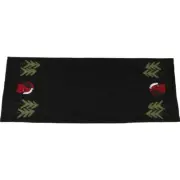 NEW!! Prim Country Christmas FATHER CHRISTMAS SANTA Wool Applique Holiday Runner