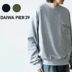 日本代購DAIWA PIER39 TECH SWEAT MIL POCKET CREW口袋圓領薄款廓形大學T 長袖上衣