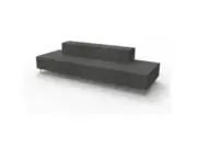 Rapidline Flexi Lounge Stretch Seat Back to Back Visitors Chair Seating Charcoal