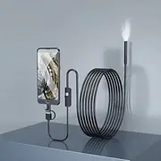 Endoscope Camera with Light,1080P HD Borescope Tools with Adjustable LED Lights, Endoscope with Semi-Rigid Snake Camera, Inspection Borescope for iOS and Andro