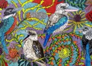 QPuzzles 260 Piece Jigsaw Puzzle - Tia Carrigan - World Of Kookaburras