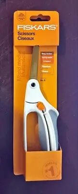 Fiskars 8Inches Softouch Spring Action Scissors - Titanium Nitride Coating