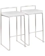 Lumisource Set of 2 Fuji Stacker Barstools