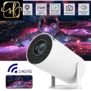 Smart Mini Projector Android 11 Wifi6 Support 4K 1080P BT5.0 Projector 1280*720P