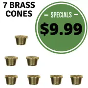 Bonza Cone Pieces Brass cones metal smoking pipe brass pipe Stem grommet