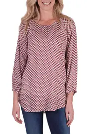 Tulip Print Top--ALE-3015640