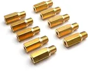 GZKJP Pack of 10 Pieces Main Jet for K&eihin FCR OKO KOSO PE for P&W&K Carburetor Hexagon Motorcycle Main Injector Nozzle for H&Arley BD (Screamin Eagle)
