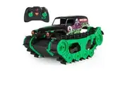 Monster Jam, Official Grave Digger Trax All-Terrain Remote Control Outdoor Vehicle, 1:15 Scale, Kids Toys for Boys and Girls Ages 4 and up