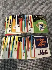 1981 Fleer Laughlin Baseball All Star Set Team Logo Stickers Master Set 128