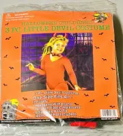 Kids Childrens Halloween Costume 3 PC LITTLE DEVIL Headband w Horns Tail Bow Tie