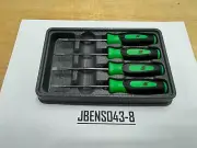 Snap-on Tools NEW 4pc GREEN Soft Mini Combination Screwdriver Set SGDX40BG