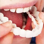 Simulation Braces Silicone Simulation Braces Teeth Smile,Bite-Tooth veneers-Upper and Lower Teeth are Used for whitening Teaching to Cover Imperfect Teeth and