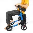 Walking Frame Lightweight Compact Foldable Rollator Mobility Walker Outdoor