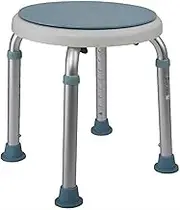 FFSPIIO Tub Shower Stool Seat, Rotatable Non-Slip Pregnant Woman Elderly Toilet Bath Seat Bath Chair Old Man Shower Bench Shower Chair