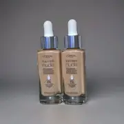 2X L'Oreal Paris True Match Nude Hyaluronic Tinted Serum Foundation 1 fl.oz. NEW