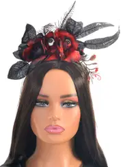 Gothic Roses with Eyeballs Halloween Costume Headband