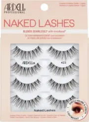 False Eyelashes Naked Lash 422 4 Pairs Multipack Black Natural Lashes Subtle Vol