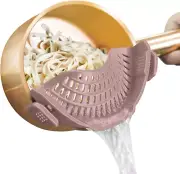 Clip On Strainer, Silicone, All Pots & Pans, For Meat, Vegetables, Fruit, Pasta