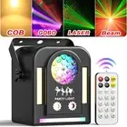 RGB Laser Beam LED Cob Light Strobe DJ Disco Party Stage Xmas Lighting w/Remote