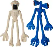 Siren Head Teddy Plush 2pcs [21.5"] - Interactive Horror Dolls for Birthday