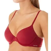 Calvin Klein Perfectly Fit Lined Memory Touch T-Shirt Bra, Raspberry, 32D