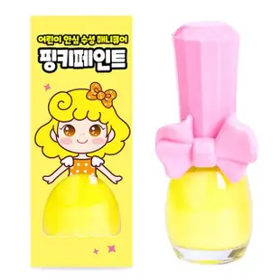 【韓國Pink Princess】兒童可撕安全無毒指甲油3入(新鮮檸檬/亮粉紅/亮藍色)