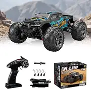 1/16 Big Foot Off-Road Rc Car, 4wd Rc Off-Road Car, Off-Road Climbing Electric Remote Control Car, 2.4ghz, Trong Shock Absorber, High Speed, All Terrain Climbing Truck (Blue)