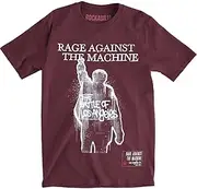 [Rage Against The Machine] Unisex Adult BOLA Album Cover Back Print Cotton T-Shirt