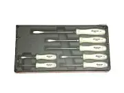 Snap On Tools NEW SDDX70APW 7pc PEARL WHITE Handle Combination Screwdriver Set