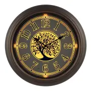 18 In. Indoor / Outdoor Bronze Lux Lighted Dial Quartz Wall Clock