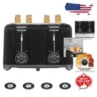 Cool-Touch 4 Slice Toaster with Cancel Function & Built-in Cord Wrap - Black