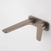 Caroma Contura II Wall Basin/Bath Mixer 220mm Lead Free Brushed Bronze 849053BBZ6AF
