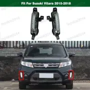 Pair LED Daytime Running Light DRL Fog Lamp Light For Suzuki Vitara 2015-2018