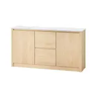 NNEDSZ Buffet Sideboard Marble Style Tabletop - Pine