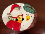 Vietri Old St. Nick Beekeeper Christams Platter - Italy