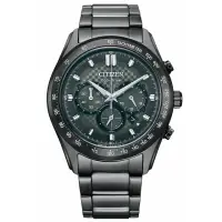 在飛比找momo購物網優惠-【CITIZEN 星辰】Chronograph三眼錶藍寶石玻