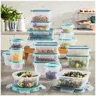 Snapware Plastic Food Storage 38 Piece Set Food Container Box /W Lid Containers