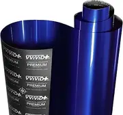 VViViD+ Ultra Gloss Neptune Pearl Blue 1ft x 5ft Vinyl Car Wrap Premium Paint Replacement Film Roll with Nano Air Release, Stretchable Cap Liner, Self Adhesive, Indoor Outdoor