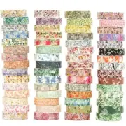 Flowers Washi Tape Set 60 Rolls Floral Patterns Decorative Skinny Spring