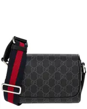 Gucci GG Super Mini GG Supreme Canvas & Leather Crossbody